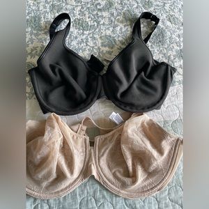 38DD bras-both in excellent condition Wacoal and Cacique
